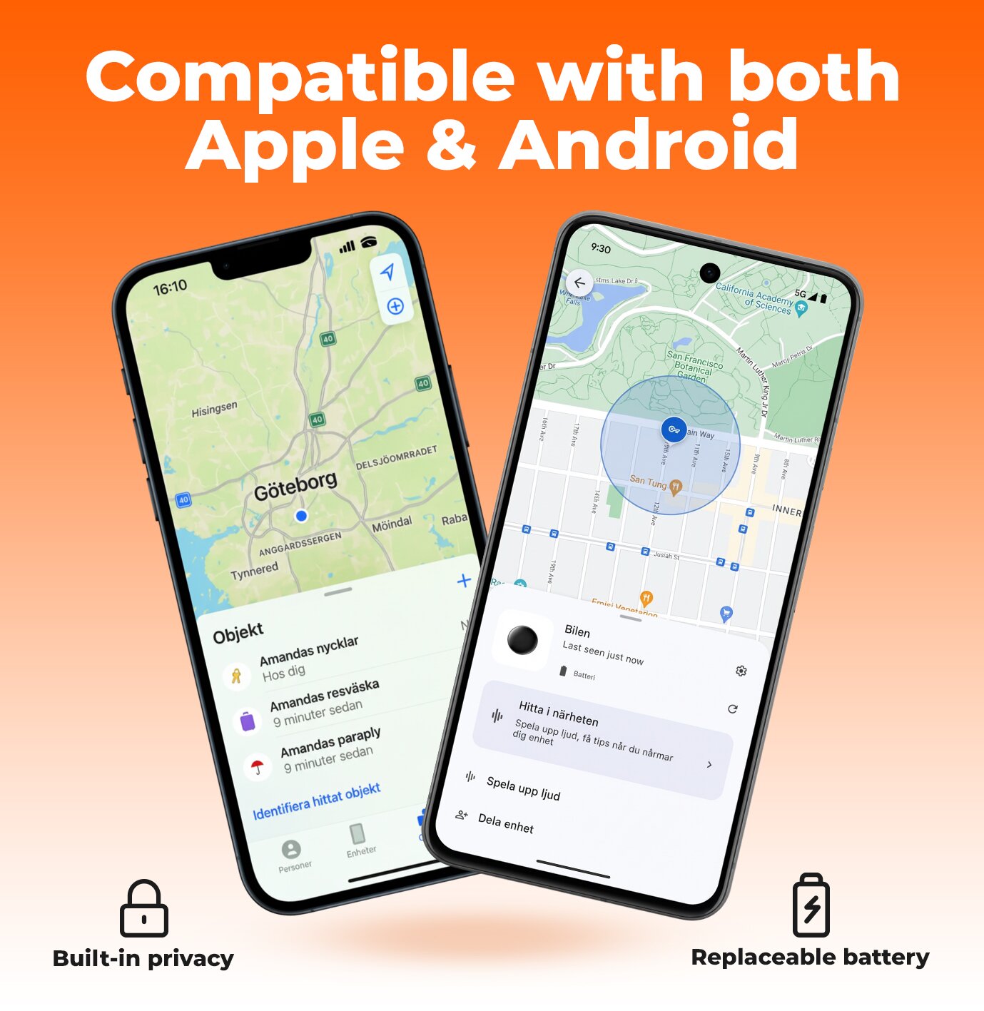 GPS Find My tracker installed
